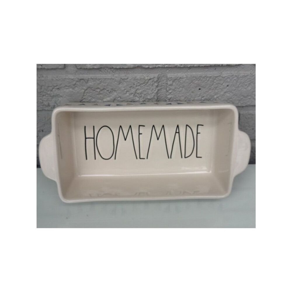 Rae Dunn Artisan Collection "HOME MADE" Loaf Pan 9" x 5"